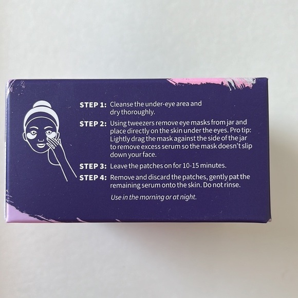 “EXPIRED” SOON SKIN CARE HYDRATING BLUEBERRY HYDROGEL EYE PATCHES JAR OF 30 - Picture 4 of 8